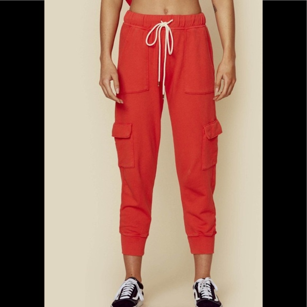 Blue Life - Red Joggers (Size XS)